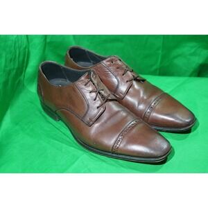 Harry‎ Rosen Brown Leather Cap Toe Dress Shoes EU 41 / Mens US 8